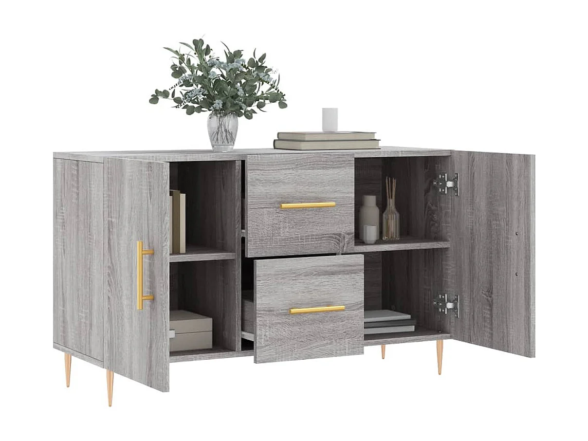 Buffet | Bahut | Meuble de rangement sonoma gris 100x36x60 cm bois d'ingénierie