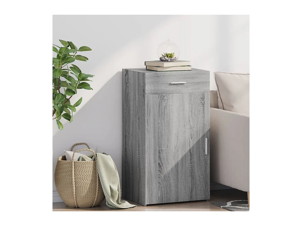 Buffet | Bahut | Meuble de rangement sonoma gris 50x42,5x93 cm bois d'ingénierie