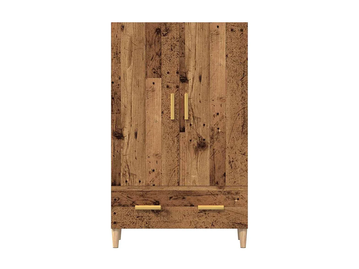 Credenza | Buffet | Armadio Legno Antico 70x31x115 cm in Legno Multistrato