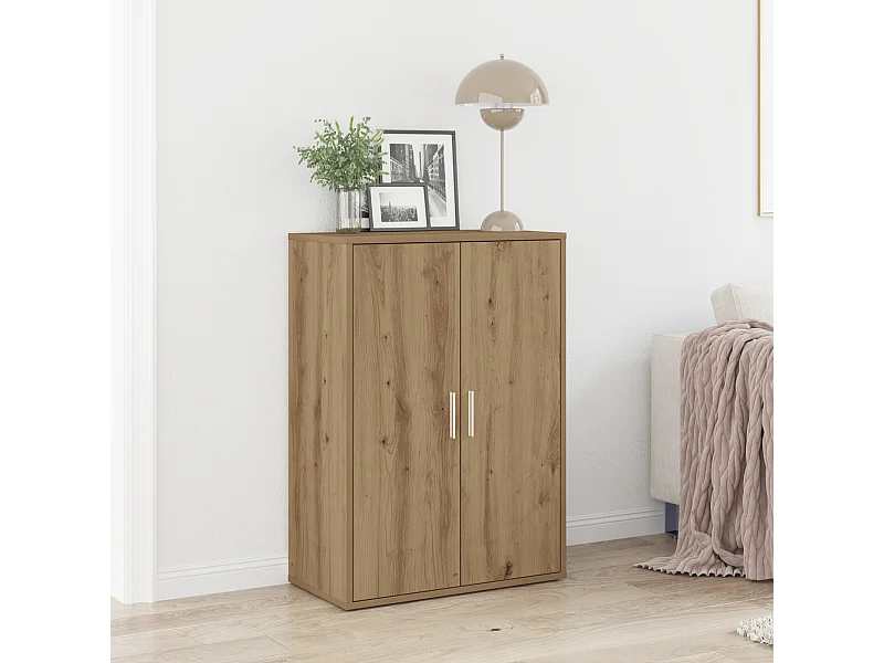 Buffet | Bahut | Meuble de rangement Chêne Artisanal 60x31x84 cm Bois d'ingénierie
