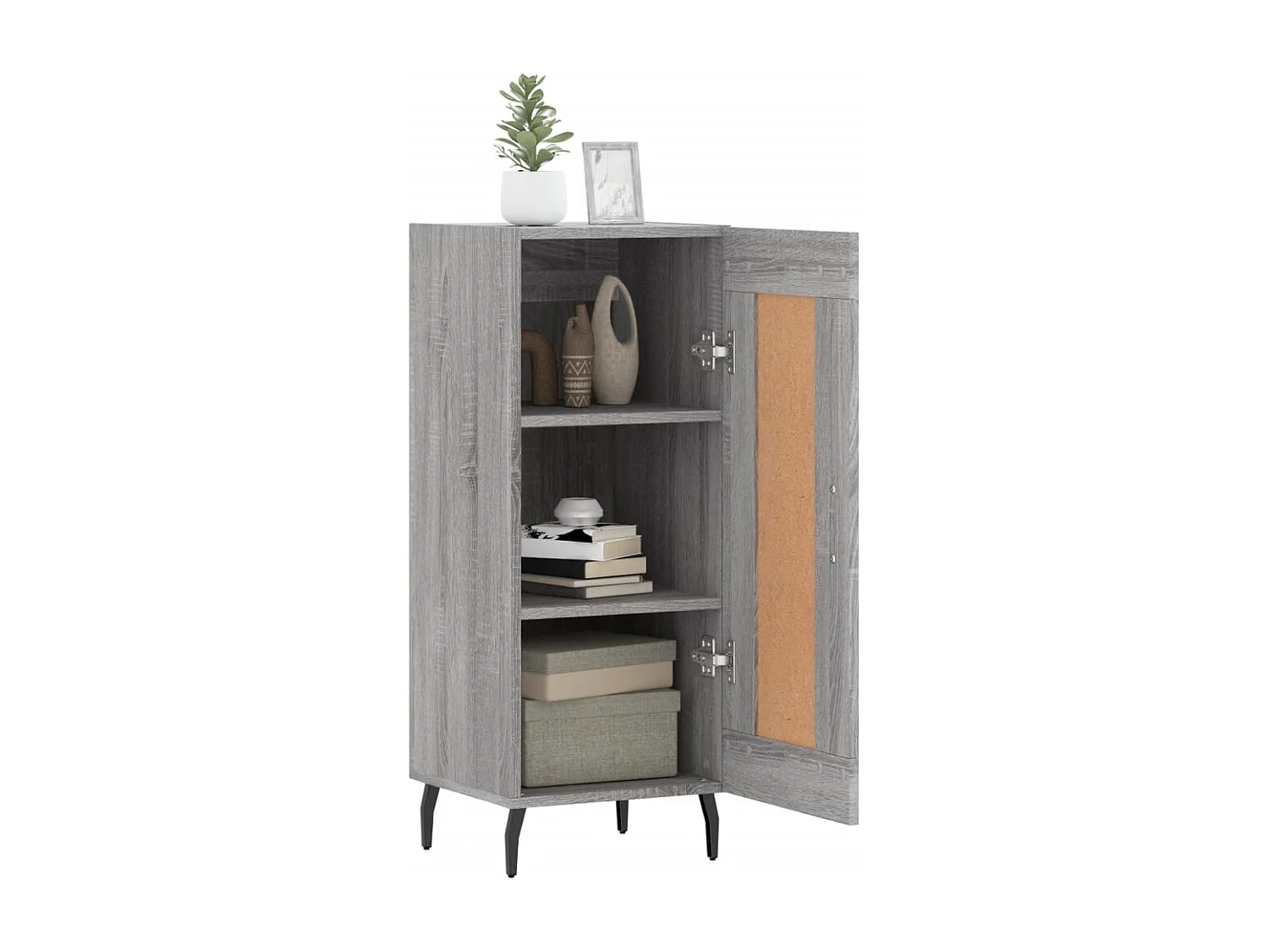 Credenza | Buffet | Armadio Grigio Sonoma 34,5x34x90 cm in Legno Multistrato