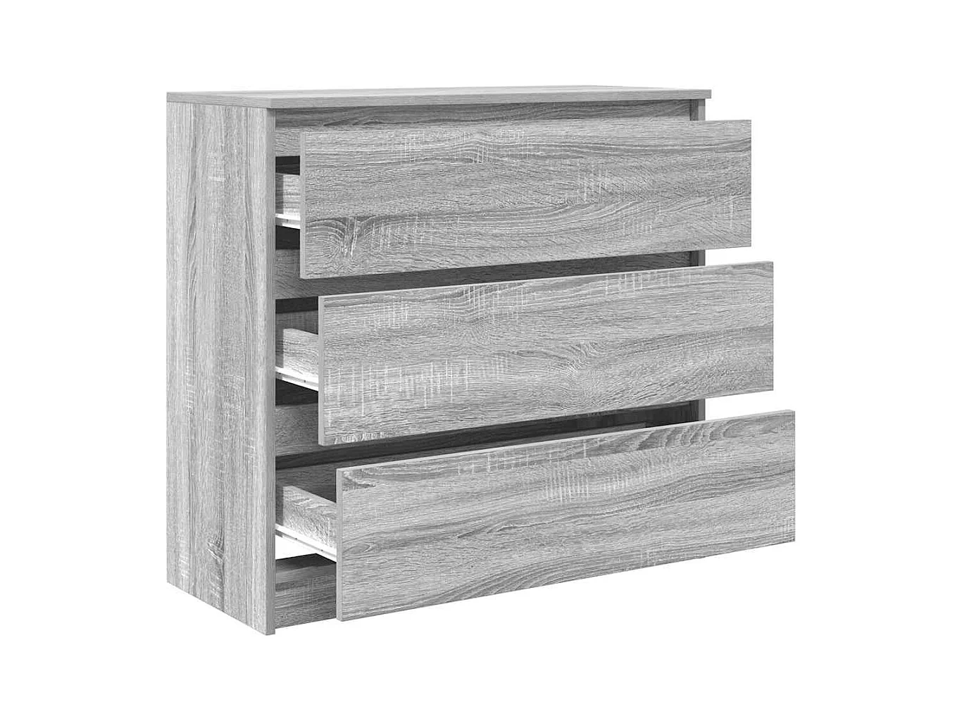 Credenza | Buffet | Armadio Grigio Sonoma 80x35x76 cm in Legno Multistrato