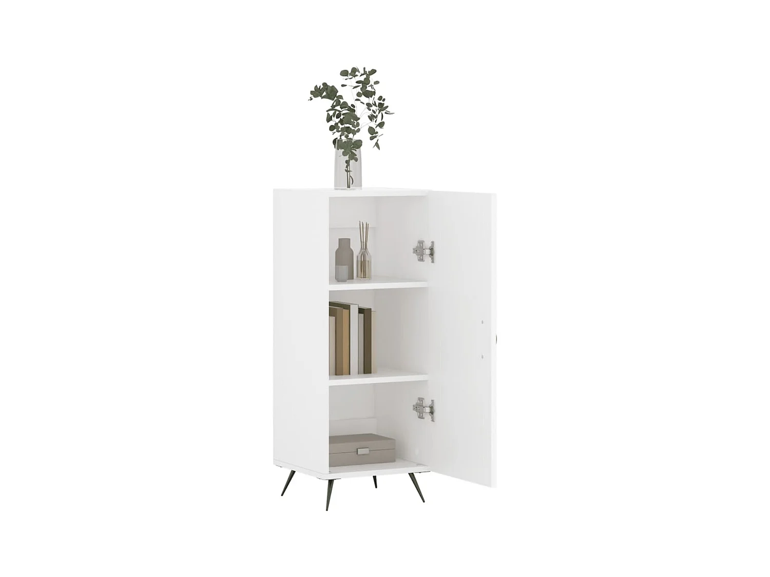 Buffet | Bahut | Meuble de rangement blanc 34,5x34x90 cm bois d'ingénierie