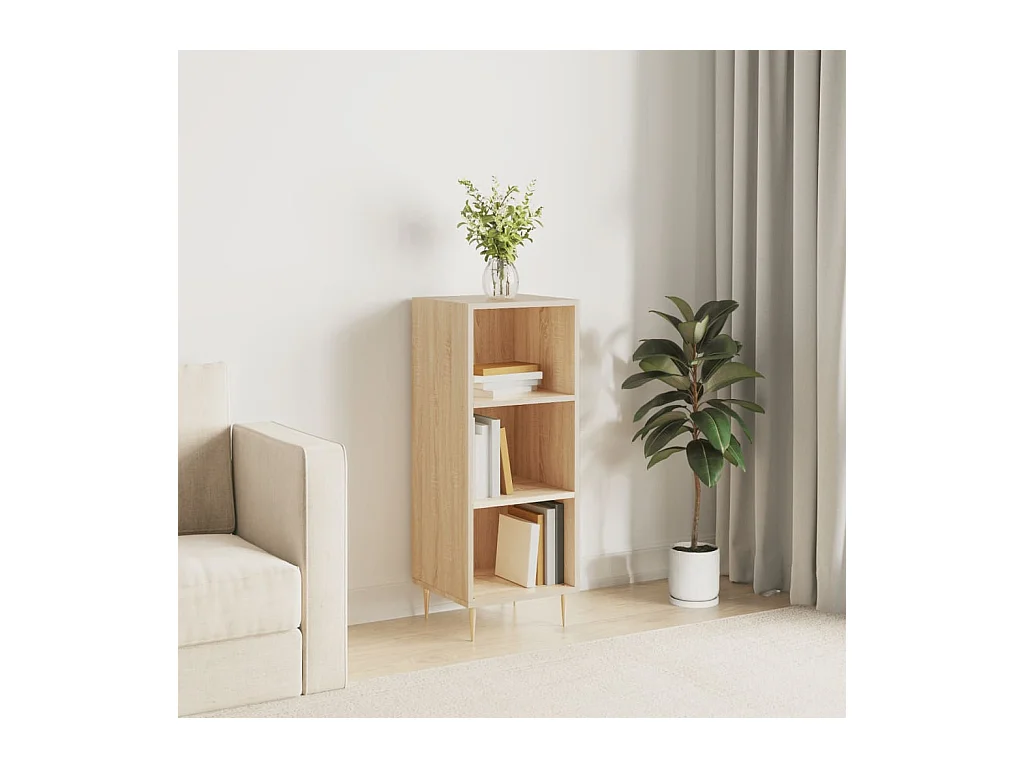 Credenza | Buffet | Armadio Rovere Sonoma 34,5x32,5x90 cm in Legno Multistrato