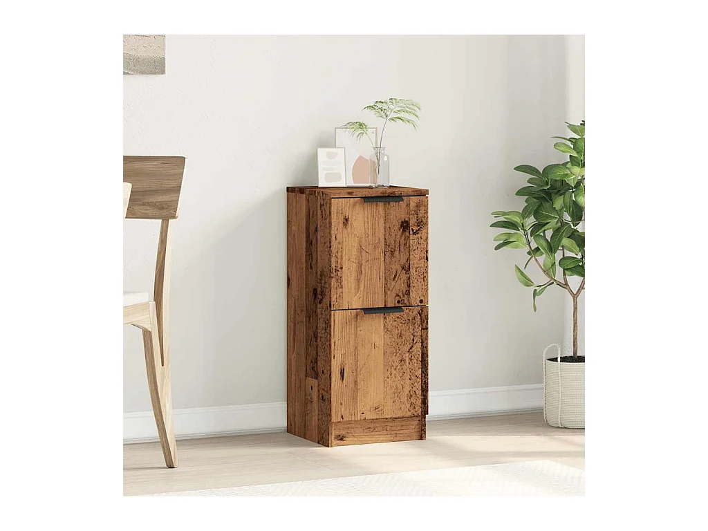 Buffet | Bahut | Meuble de rangement vieux bois 30x30x70 cm bois d'ingénierie