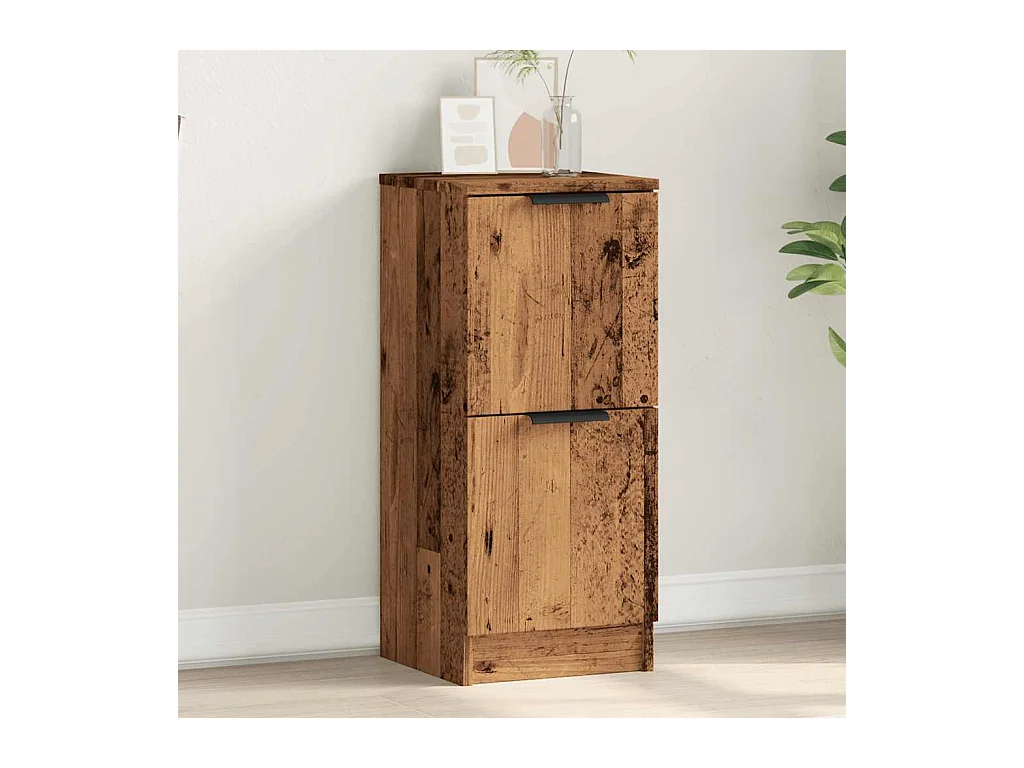 Buffet | Bahut | Meuble de rangement vieux bois 30x30x70 cm bois d'ingénierie