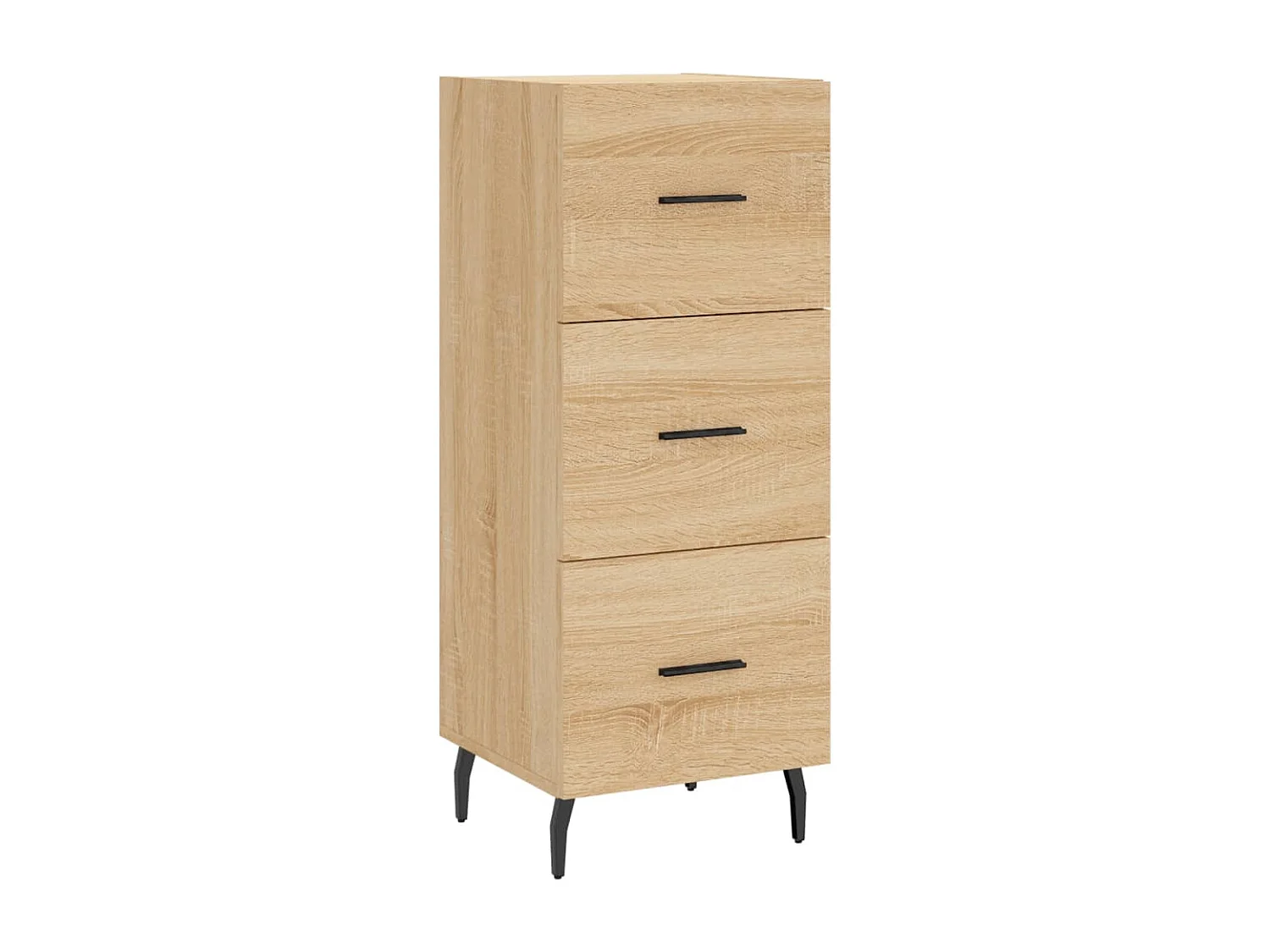 Buffet | Bahut | Meuble de rangement haut Chêne sonoma 34,5x34x180 cm Bois d'ingénierie