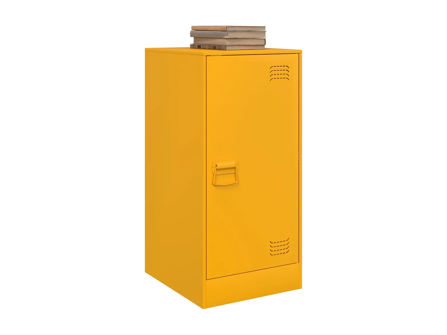 Buffet | Bahut | Meuble de rangement jaune moutarde 34,5x39x73 cm acier