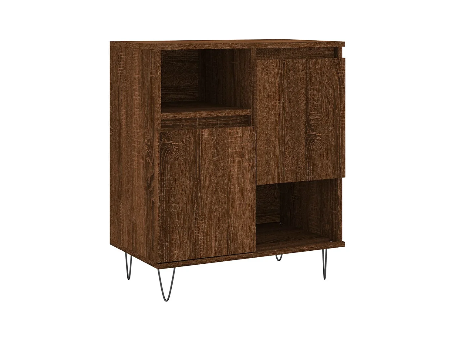Buffet | Bahut | Meuble de rangement Chêne marron 60x35x70 cm Bois d'ingénierie