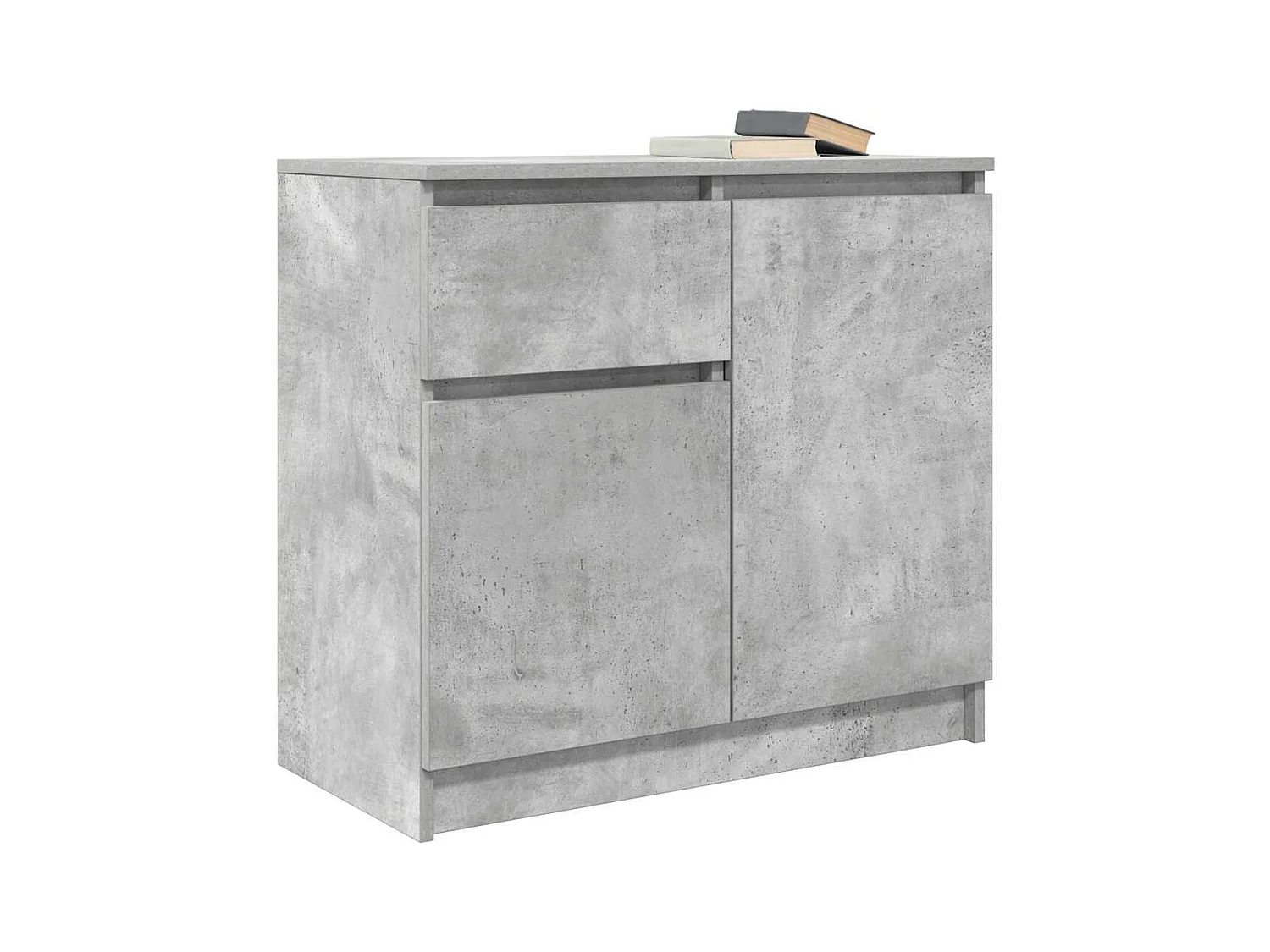 Credenza | Buffet | Armadio con Cassetto Grigio Cemento 71x35x65 cm in Truciolato