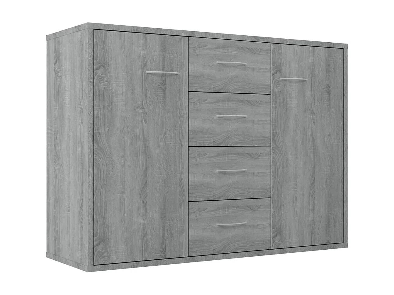 Credenza | Buffet | Armadio Grigio Sonoma 88x30x65 cm in Legno Multistrato