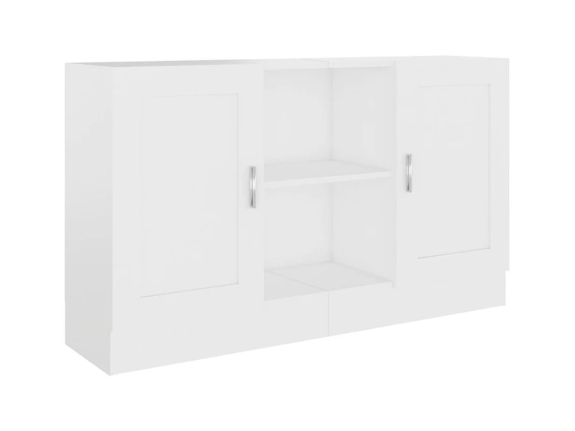 Credenza | Buffet | Armadio Bianca 120x30,5x70 cm in Legno Multistrato