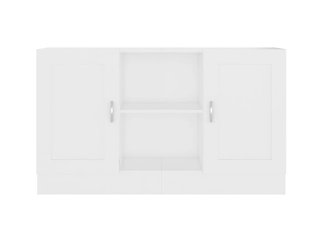 Credenza | Buffet | Armadio Bianca 120x30,5x70 cm in Legno Multistrato