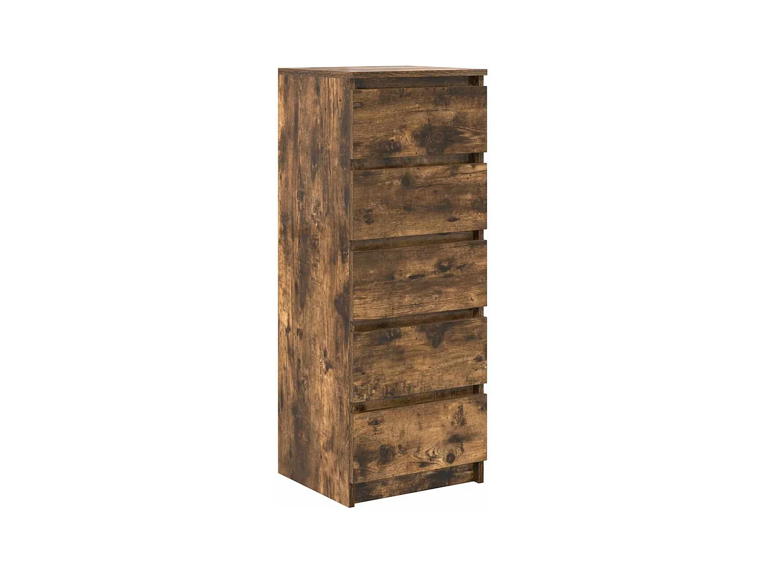 Buffet | Commode à tiroir | Meuble de rangement avec tiroirs chêne fumé 37,5x35x99 cm bois d'ingénierie