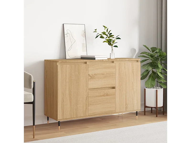 Credenza | Buffet | Armadio Rovere Sonoma 104x35x70 cm in Legno Multistrato