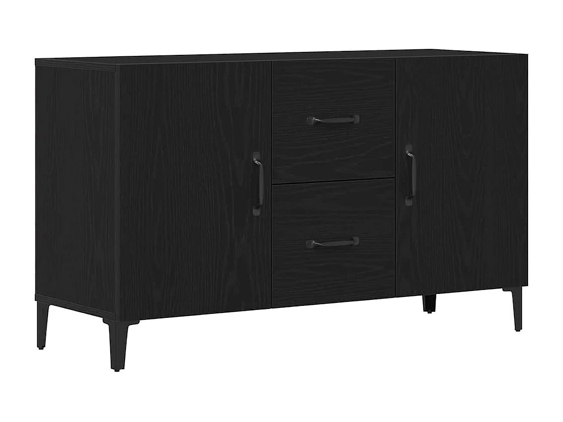 Credenza | Buffet | Armadio Nera in Rovere - 100 x 36 x 60 cm - Realizzata in Legno Ingegnerizzato