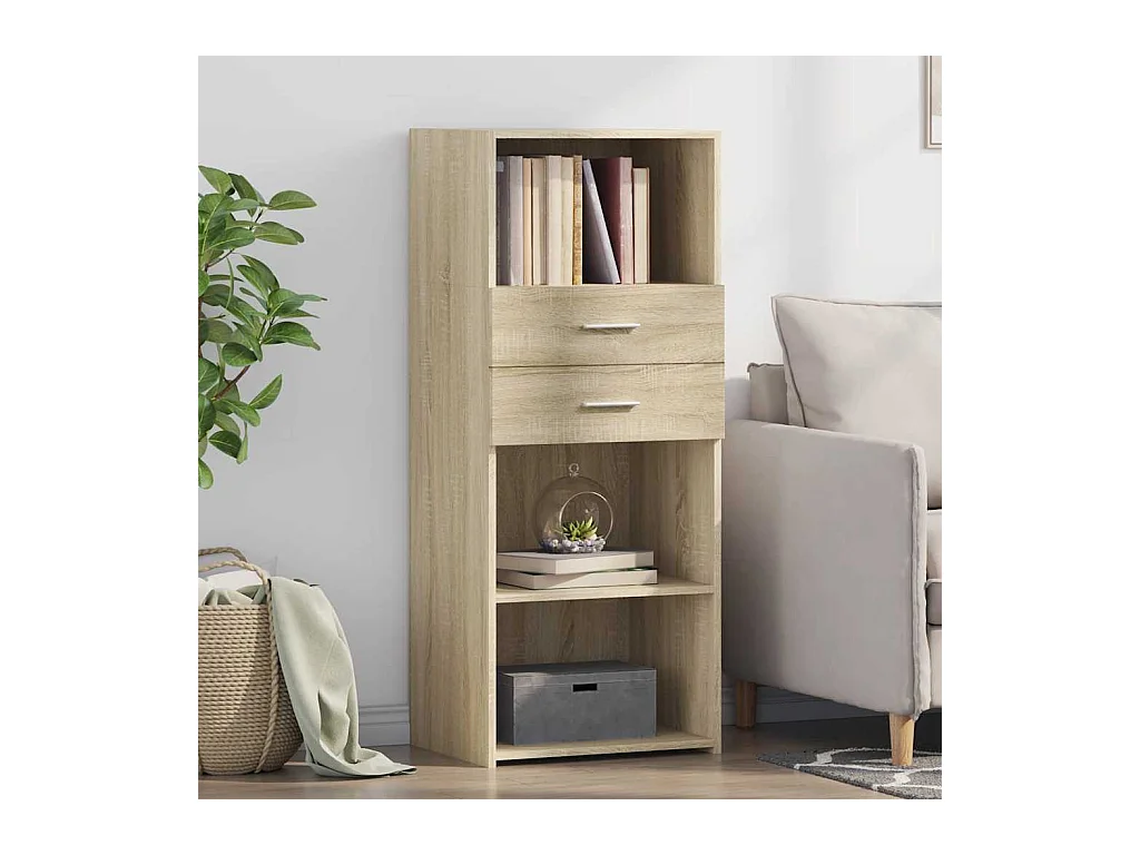 Credenza | Buffet | Armadio Rovere Sonoma 50x42,5x124 cm in Legno Multistrato
