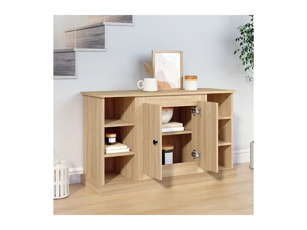 Credenza | Buffet | Armadio Rovere Sonoma 100x35,5x60 cm in Legno Multistrato