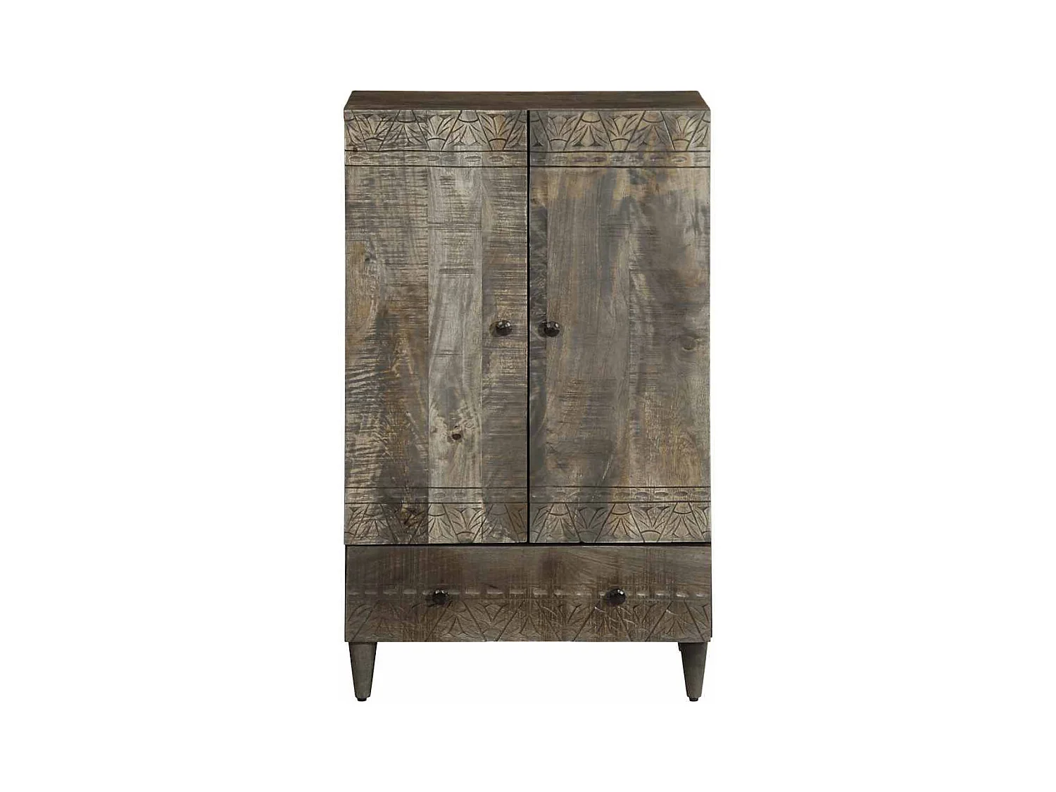 Credenza | Buffet | Armadio 60x33x100 cm in Legno Massello di Mango