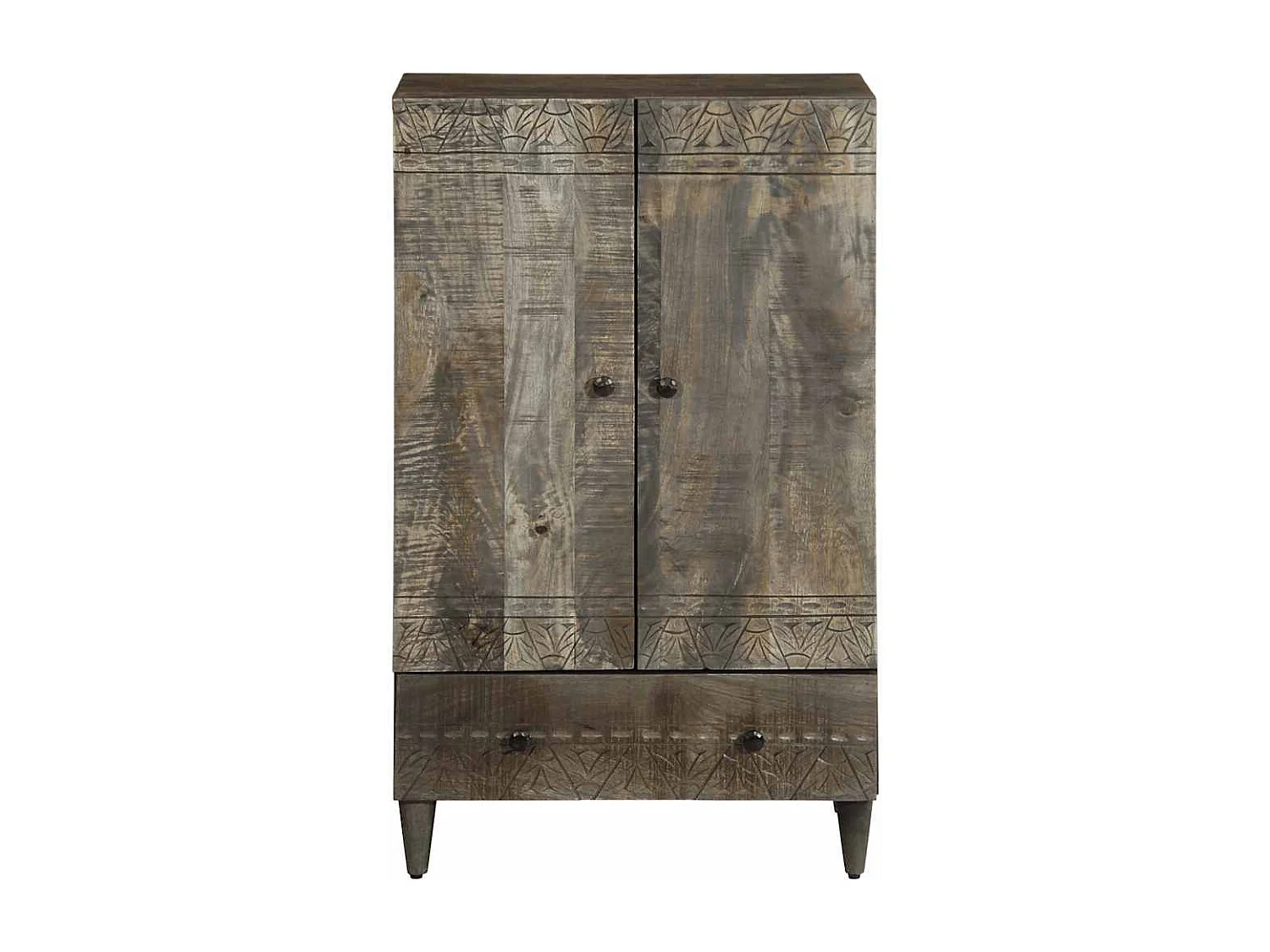 Credenza | Buffet | Armadio 60x33x100 cm in Legno Massello di Mango