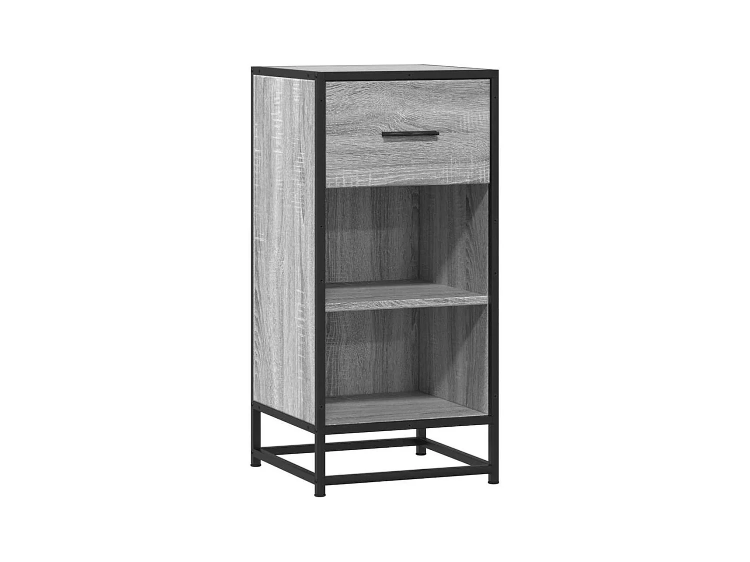 Buffet | Bahut | Meuble de rangement sonoma gris 35,5x35x76 cm bois d'ingénierie et métal