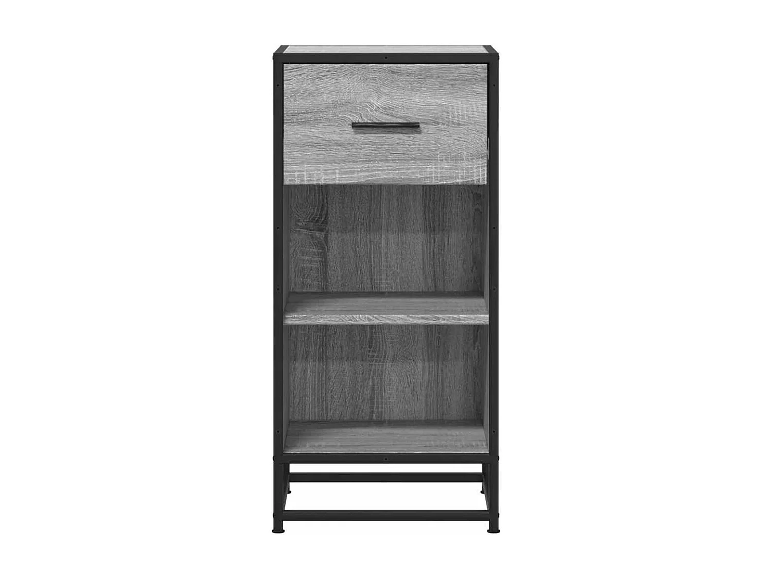 Buffet | Bahut | Meuble de rangement sonoma gris 35,5x35x76 cm bois d'ingénierie et métal