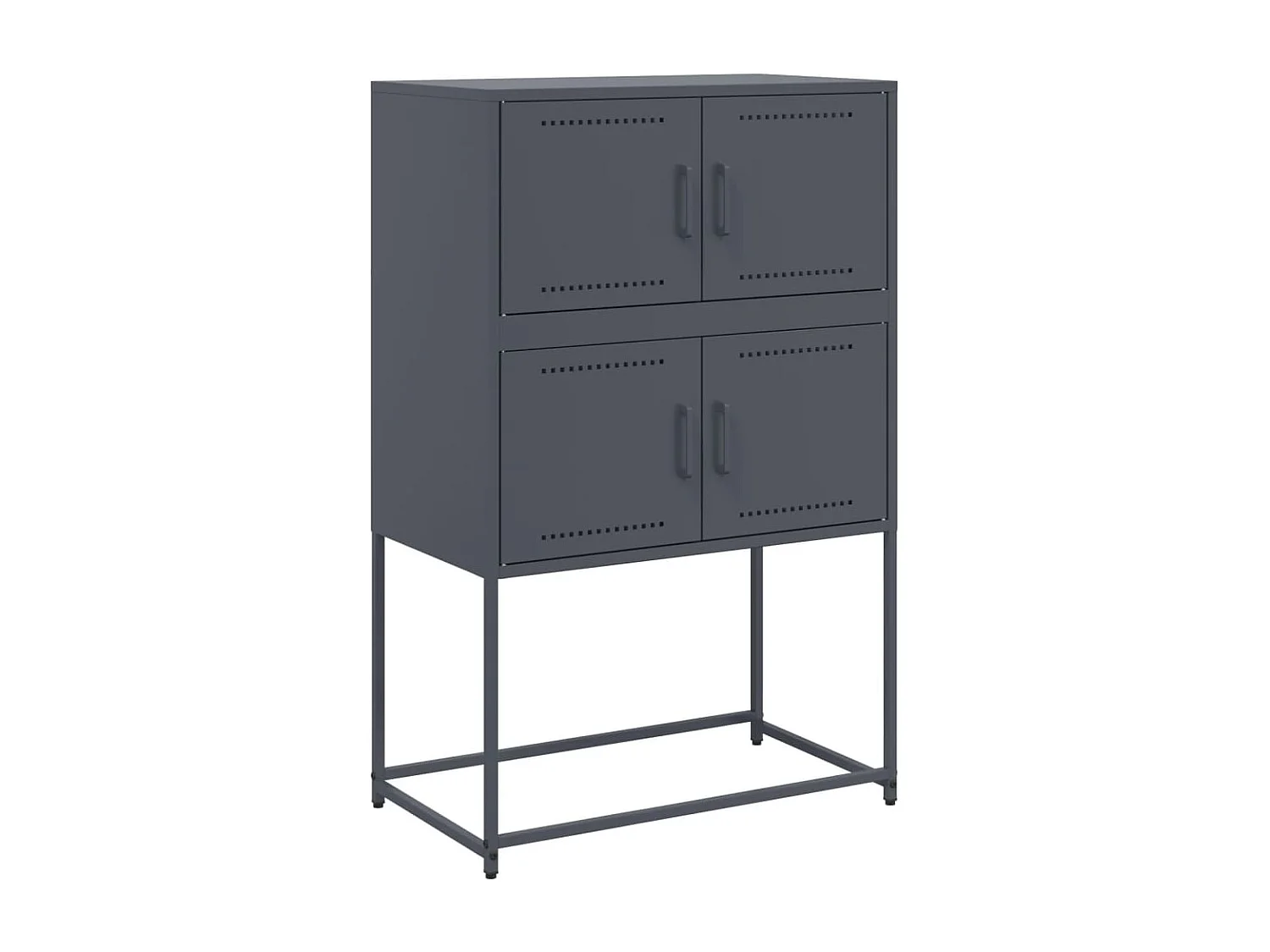 Buffet | Bahut | Meuble de rangement anthracite 68,5x38,5x107 cm acier