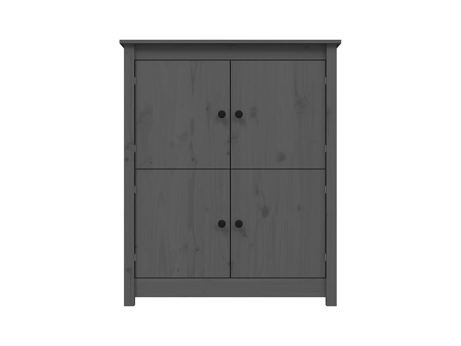 Buffet | Bahut | Meuble de rangement Gris 83x41,5x100 cm Bois massif de pin