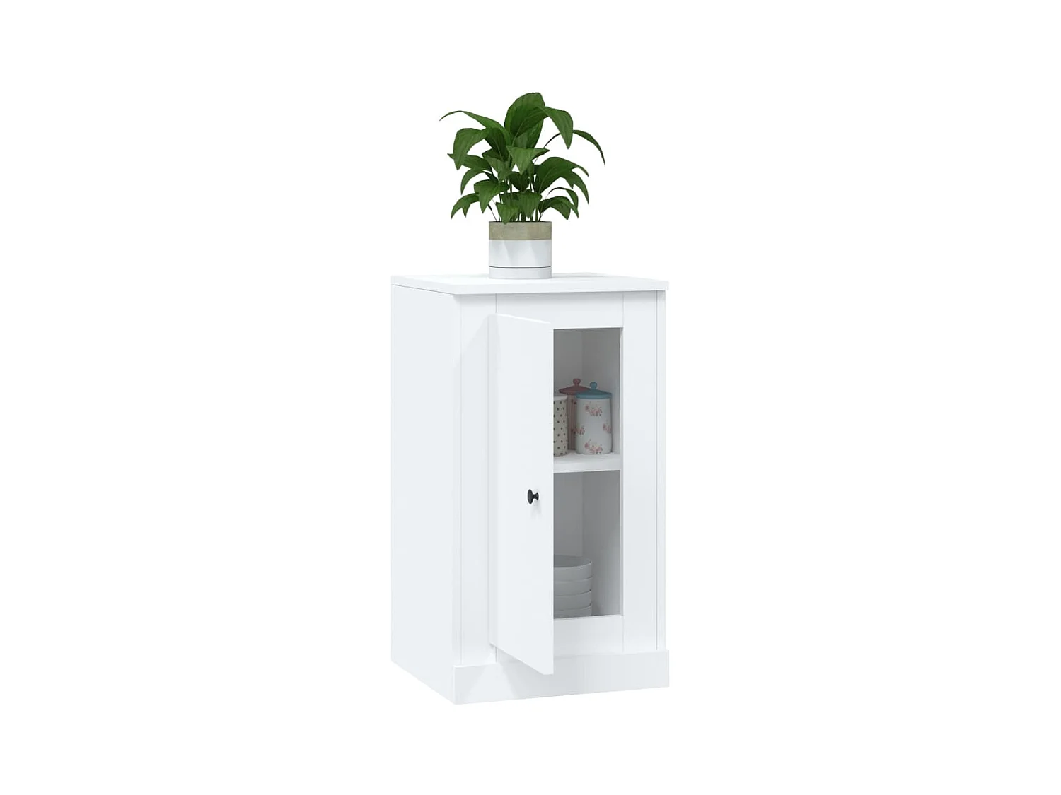 Buffet | Bahut | Meuble de rangement blanc 37,5x35,5x67,5 cm bois d'ingénierie