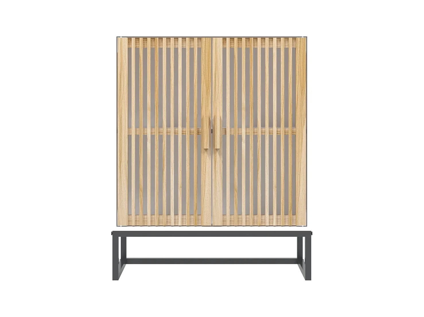 Credenza | Buffet | Armadio Bianca 60x30x75 cm in Legno Multistrato