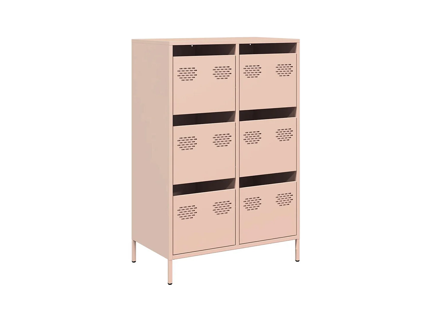 Credenza | Buffet | Armadio Rosa 68x39x101,5 cm in Acciaio