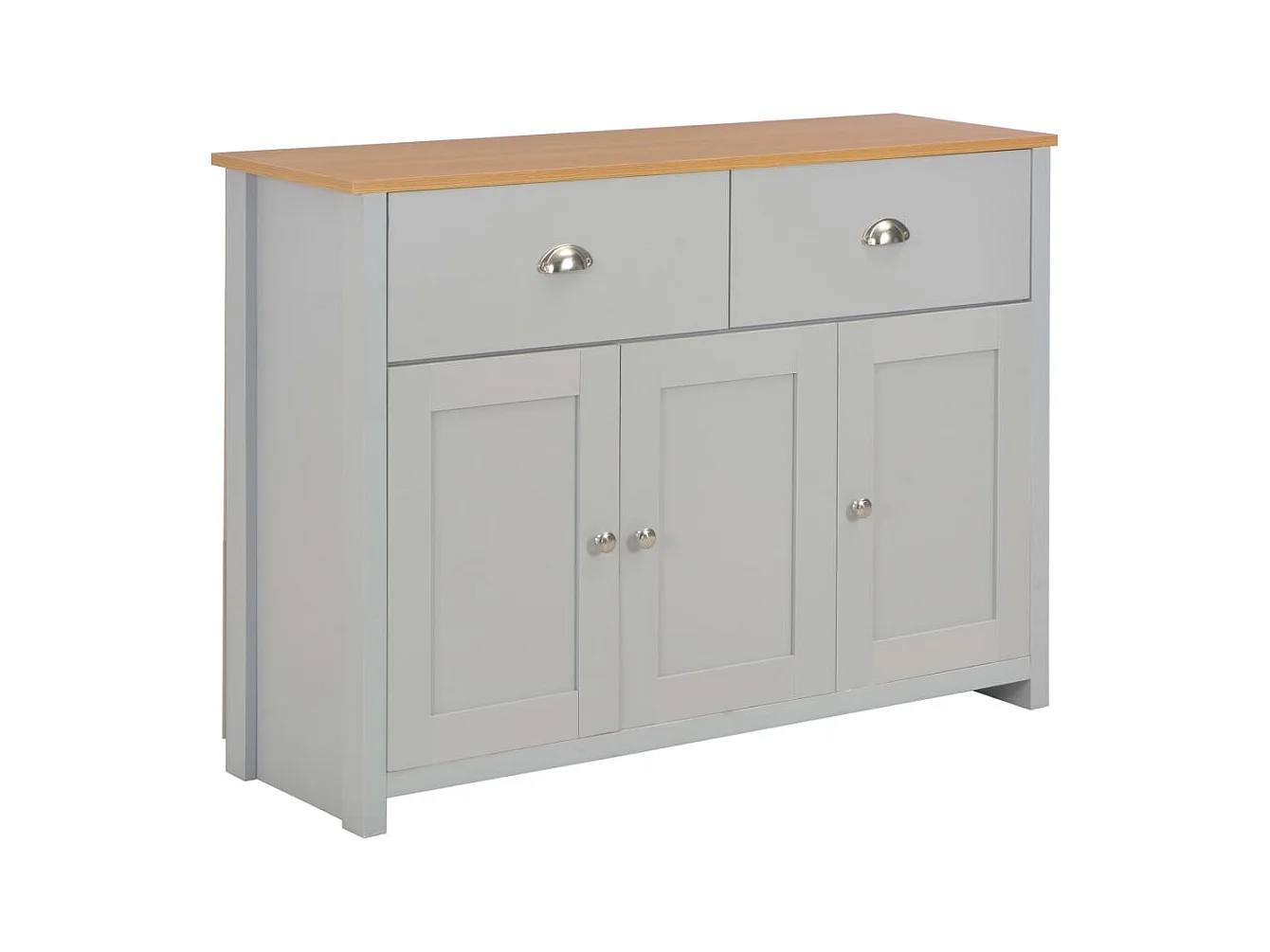 Buffet | Commode à tiroir | Meuble de rangement Gris 112x35x81 cm