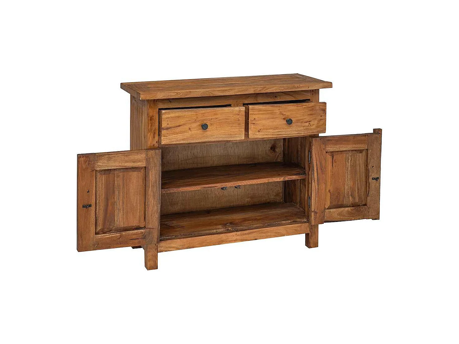 Buffet | Commode à tiroir | Meuble de rangement bois d'acajou massif 75x30x65 cm