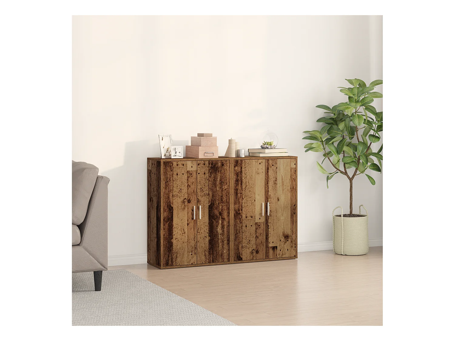 Buffet | Bahut | Meuble de rangement Bois ancien 60 x 31 x 84 cm Bois d'ingénierie