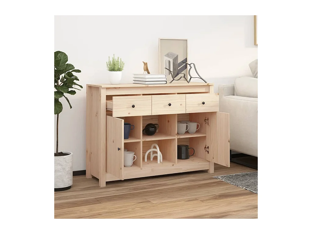 Buffet | Bahut | Meuble de rangement 100x35x74,5 cm Bois massif de pin