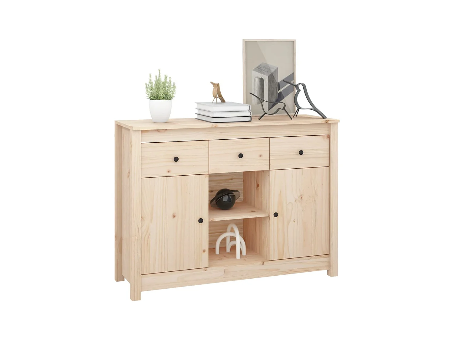 Buffet | Bahut | Meuble de rangement 100x35x74,5 cm Bois massif de pin