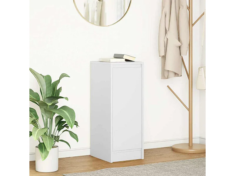 Buffet | Bahut | Meuble de rangement blanc 29,5x34x76 cm bois d'ingénierie