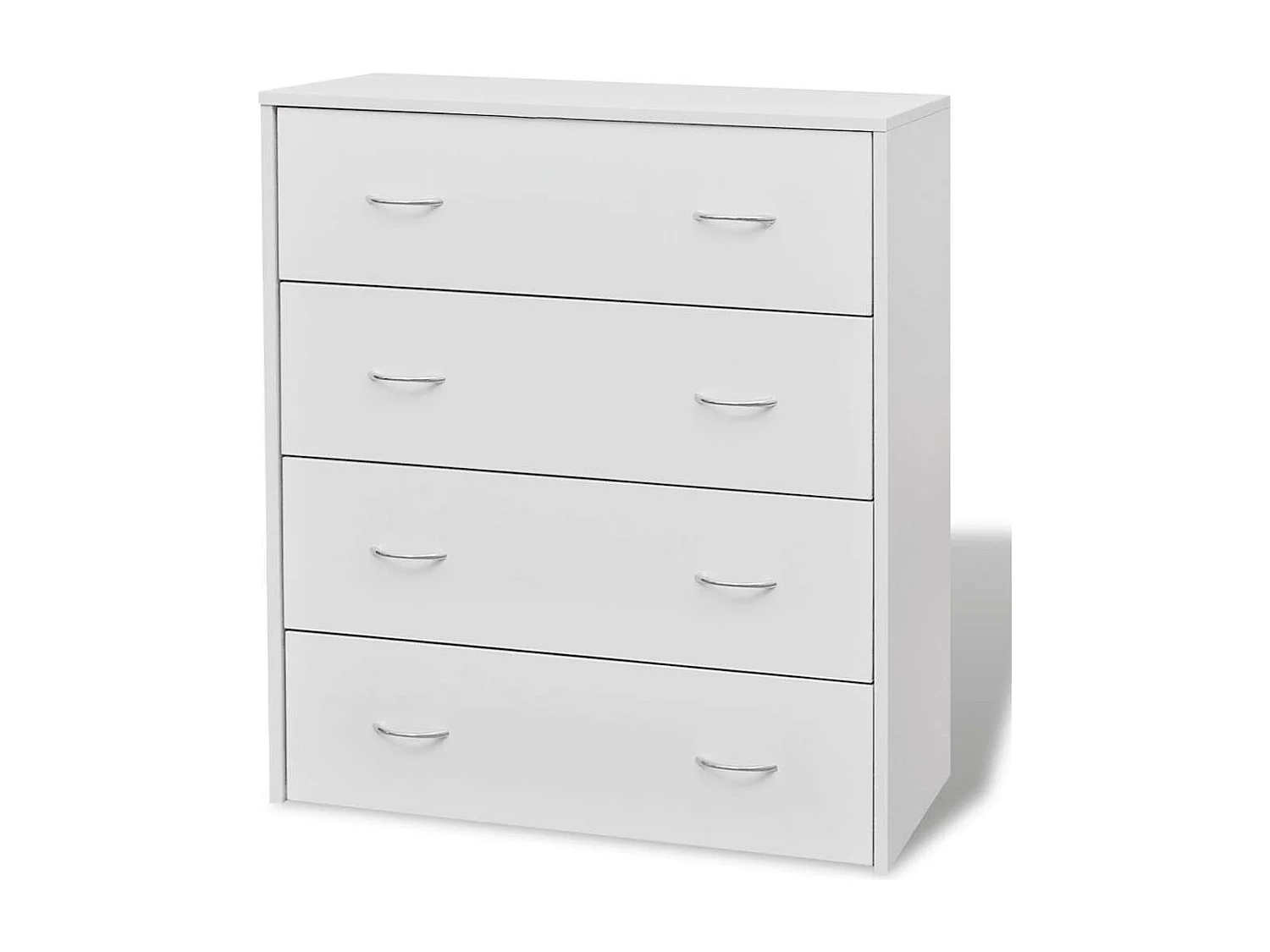 Buffet | Commode à tiroir | Meuble de rangement avec 4 tiroirs 60x30,5x71 cm Blanc