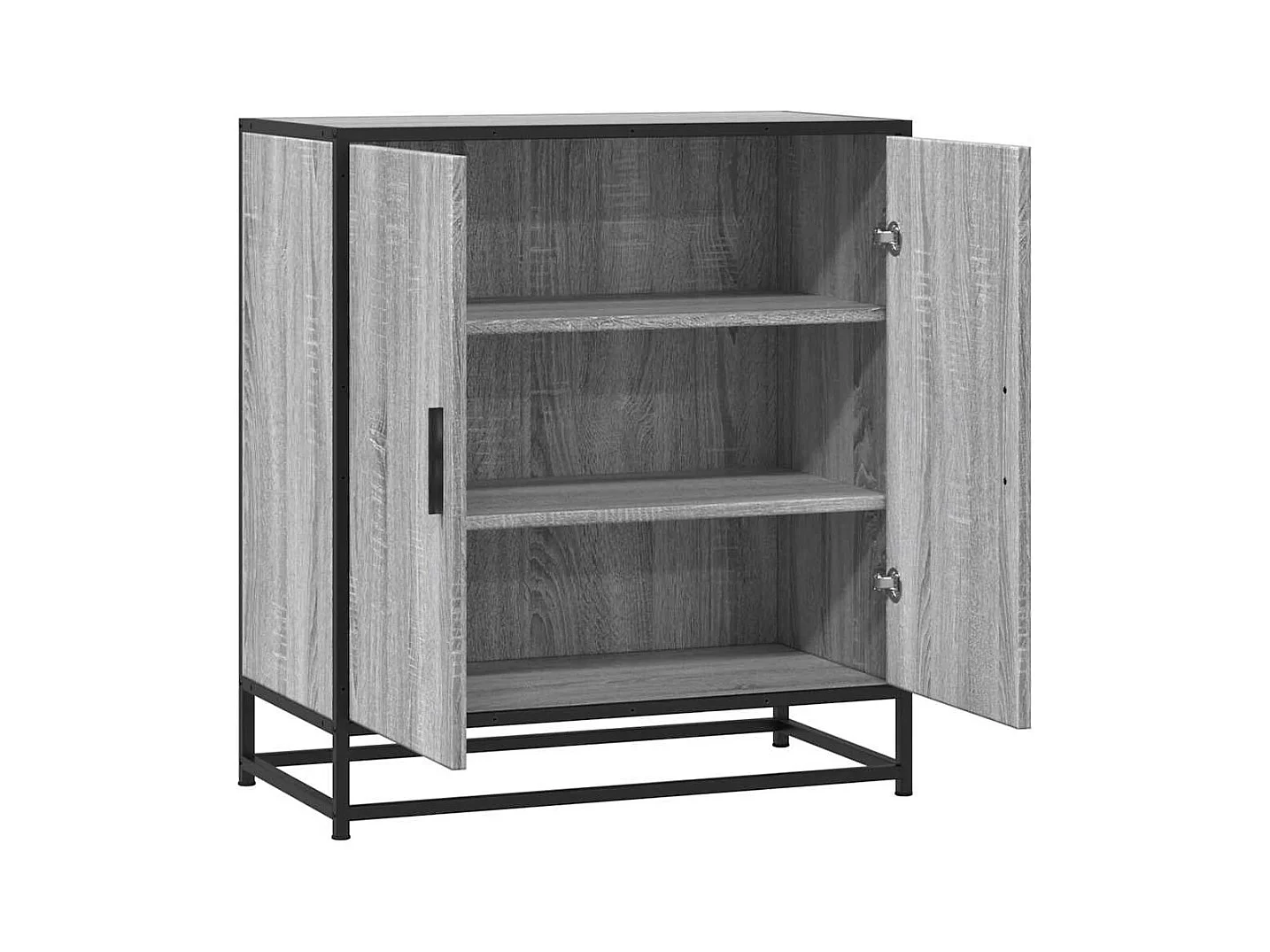 Buffet | Bahut | Meuble de rangement sonoma gris 68x35x76 cm bois d'ingénierie et métal