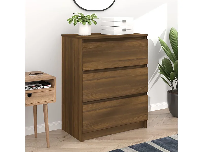 Credenza | Buffet | Armadio Rovere Marrone 60x35x76 cm in Legno Ingegnerizzato