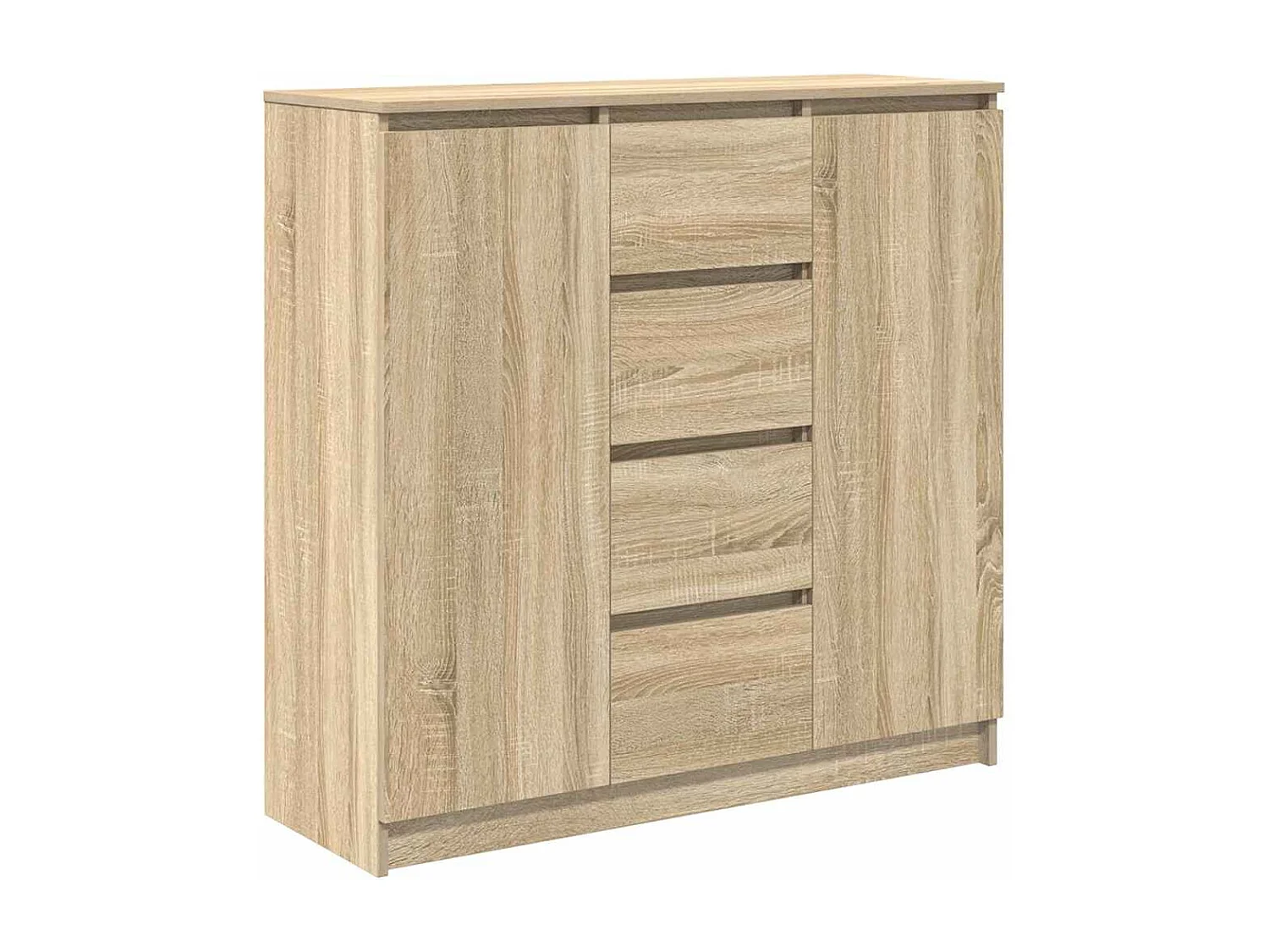 Buffet | Commode à tiroir | Meuble de rangement et tiroirs chêne sonoma 100,5x35x98,5 cm bois ingénierie