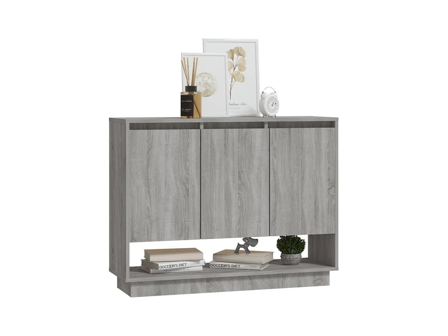 Credenza | Buffet | Armadio Grigio Sonoma 97x31x75 cm in Truciolato