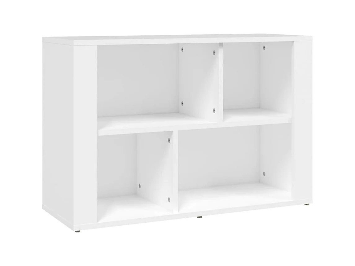 Credenza | Buffet | Armadio Bianca 80x30x54 cm in Legno Multistrato