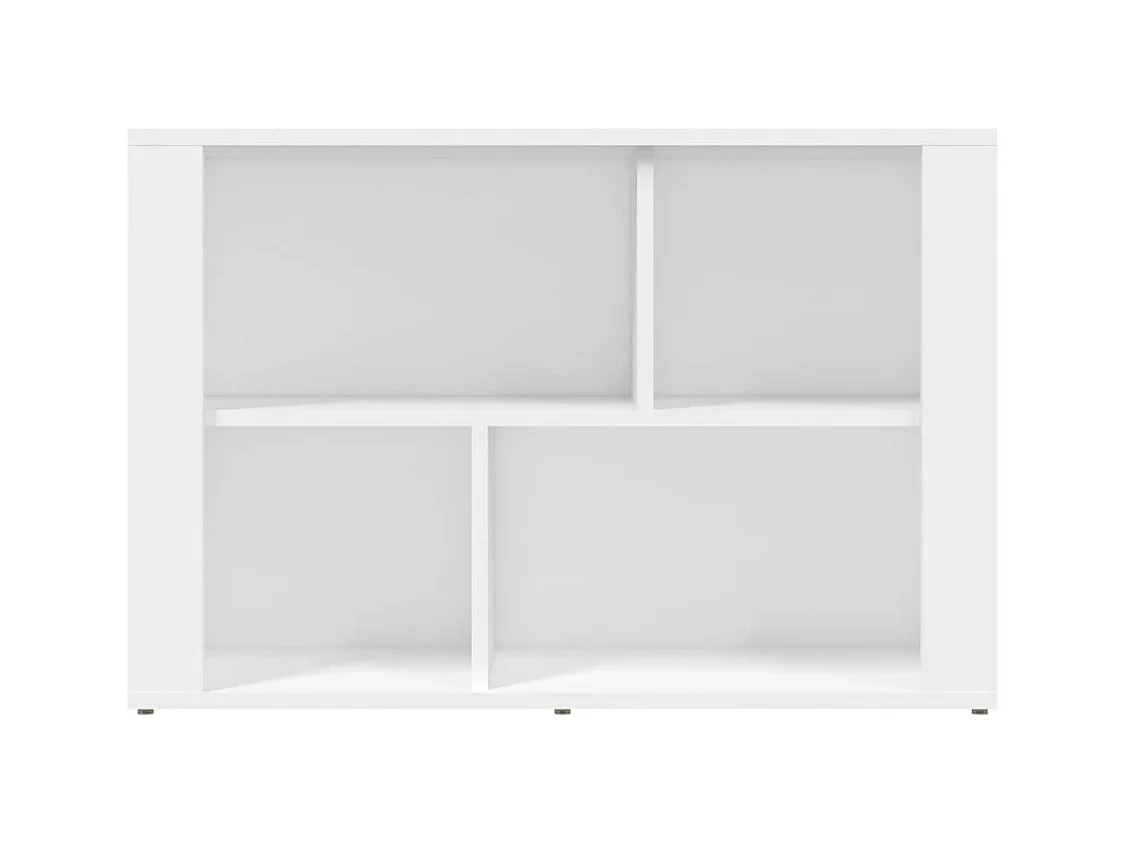 Credenza | Buffet | Armadio Bianca 80x30x54 cm in Legno Multistrato