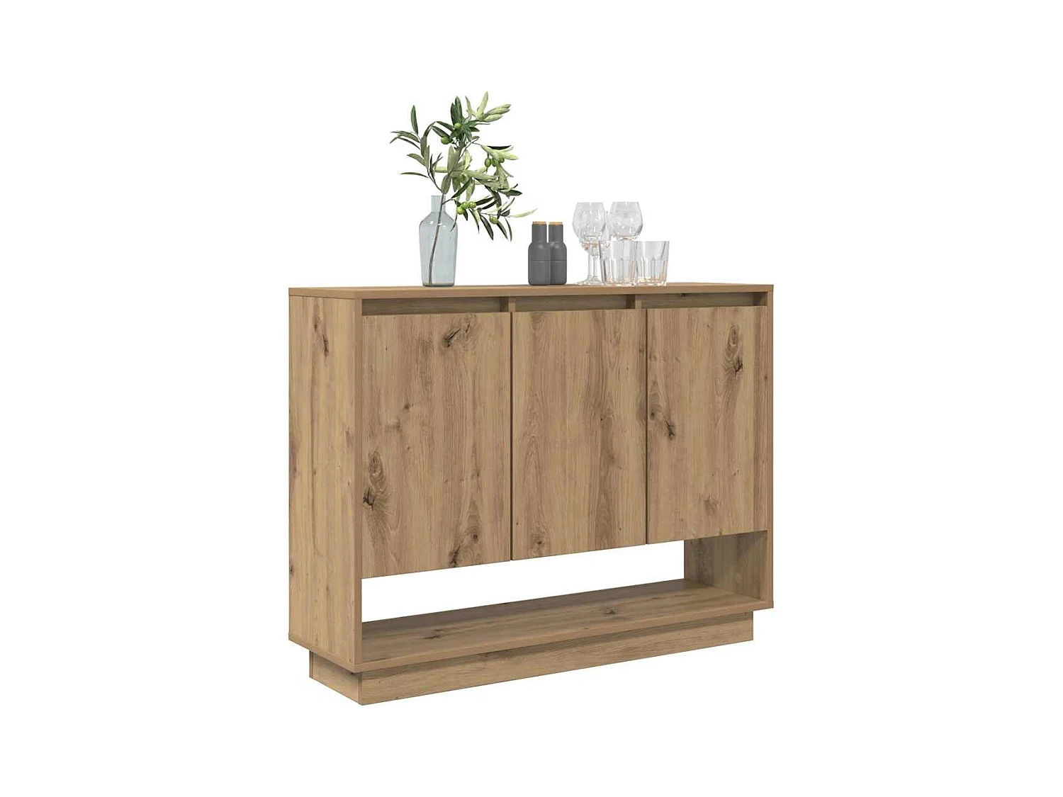 Credenza | Buffet | Armadio rovere artigianale 97 x 29 x 75 cm Legno multistrato