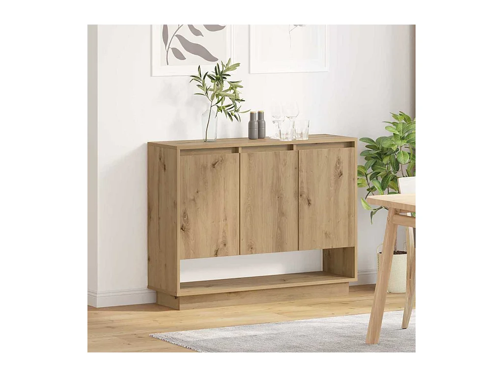 Credenza | Buffet | Armadio rovere artigianale 97 x 29 x 75 cm Legno multistrato