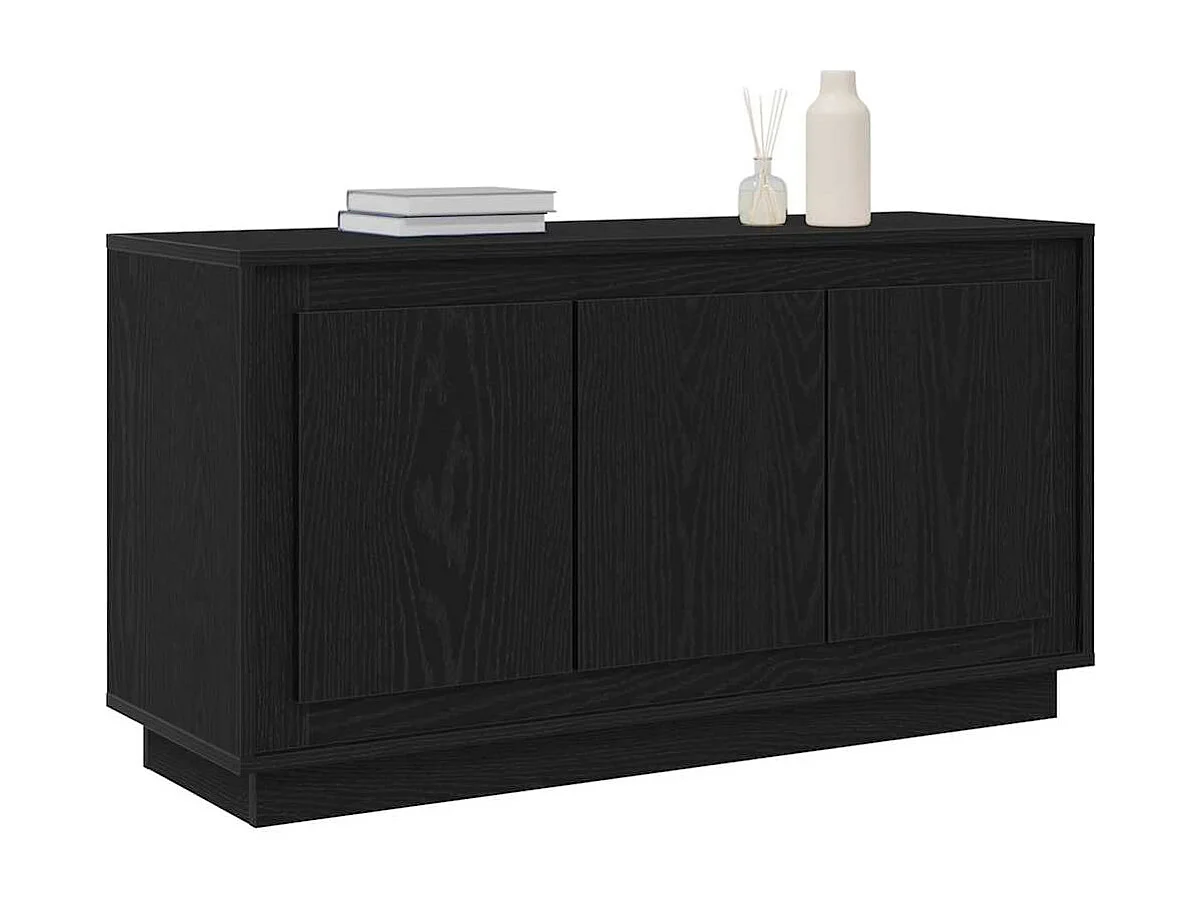 Buffet | Bahut | Meuble de rangement Bois Noir 102x35x55 cm Bois D'ingénierie