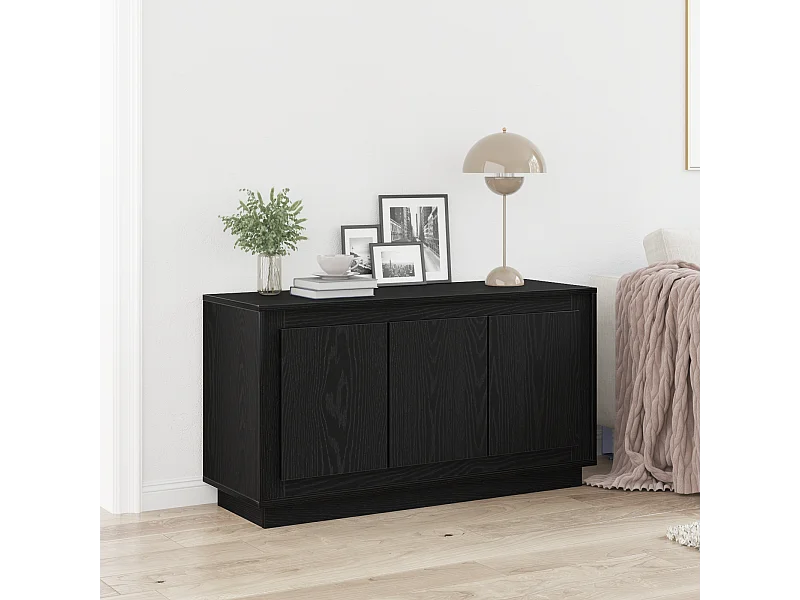 Buffet | Bahut | Meuble de rangement Bois Noir 102x35x55 cm Bois D'ingénierie
