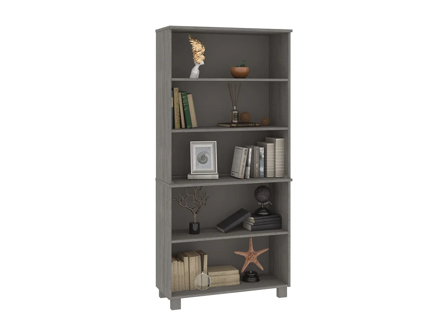 Credenza | Buffet | Armadio HAMAR in Legno Massello di Pino Grigio Chiaro