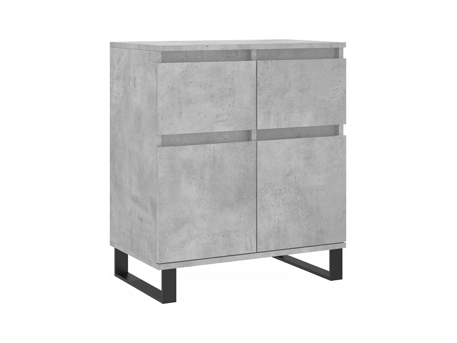 Buffet | Bahut | Meuble de rangement Gris béton 60x35x70 cm Bois d'ingénierie